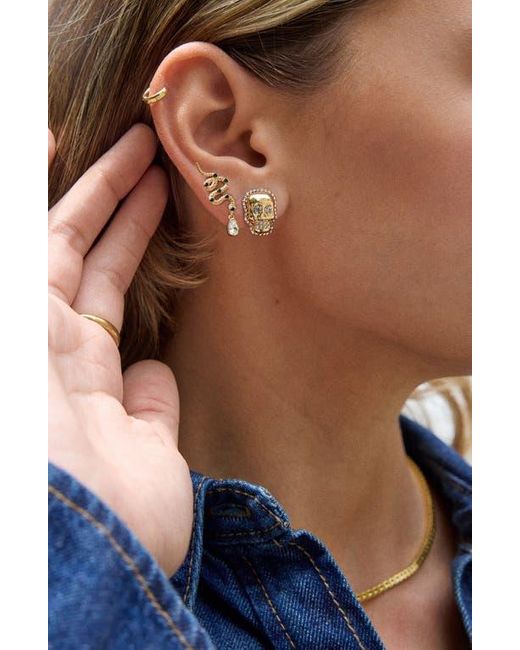 BaubleBar Metallic Venom & Vibes Set Of 2 Earrings