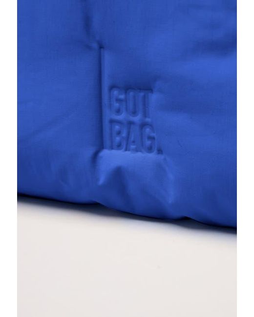 GotBag Blue Cloud Shoulder Bag Recycled Nylon Puffer Handbag