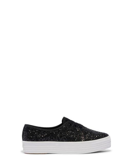 Keds Black Point Glitter Platform Sneaker