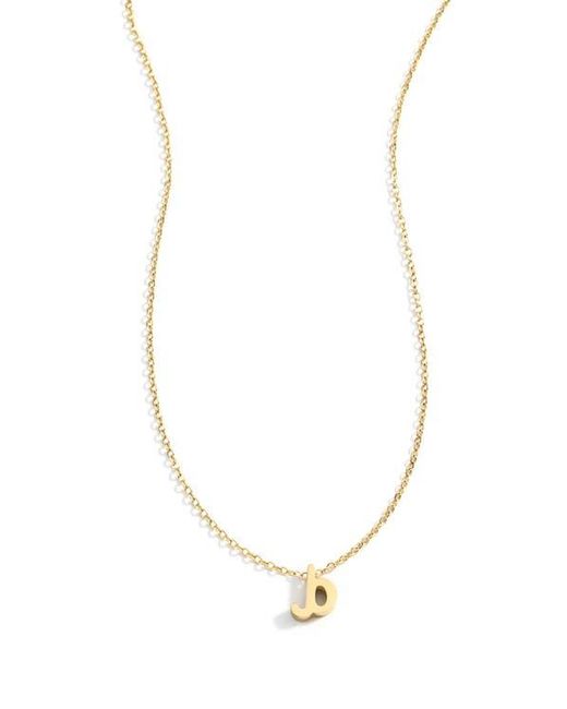 Mint & Lily White Tiny Script Initial Necklace