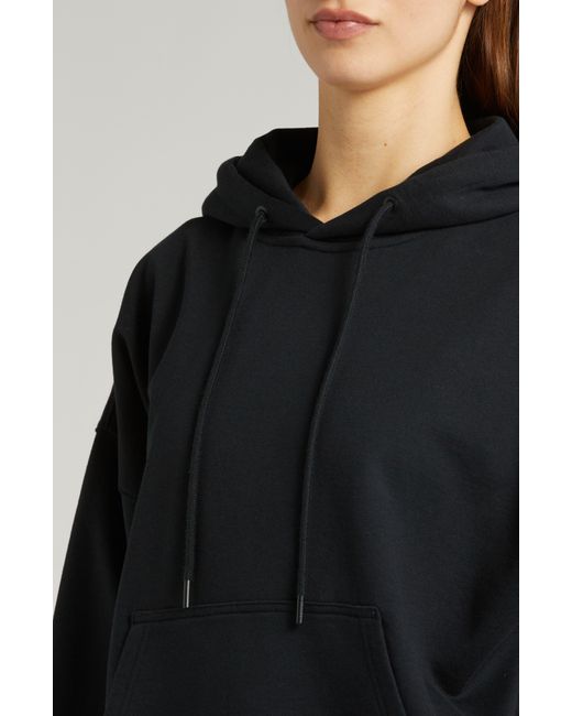 Purple Brand Black Oversize Cotton French Terry Hoodie