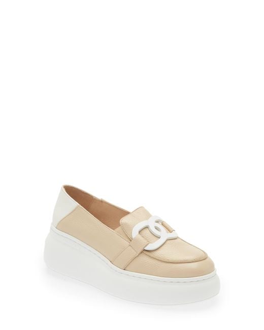 Wonders Natural Platform Loafer