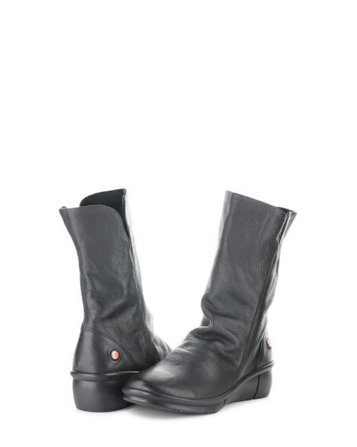 Softinos Black Rott Wedge Boot