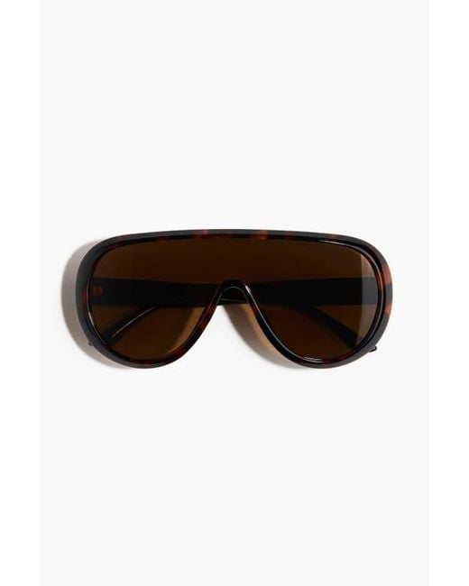 H&M Brown Shield Sunglasses