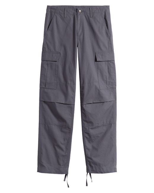 Carhartt Blue Cotton Ripstop Cargo Pants for men