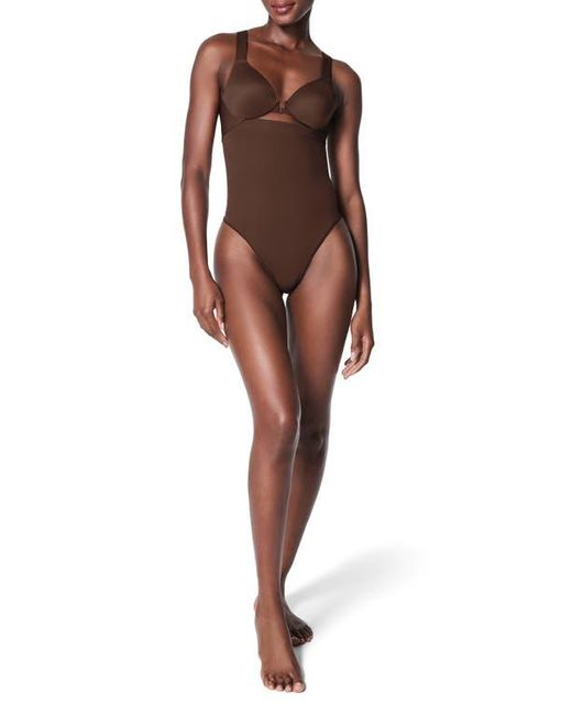 Spanx Brown Spanxsculpt Seamless Power High-Waisted Thong