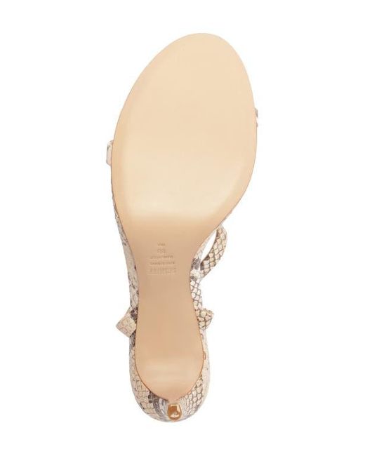 SCHUTZ SHOES Metallic Aurora Mid Ankle Strap Sandal