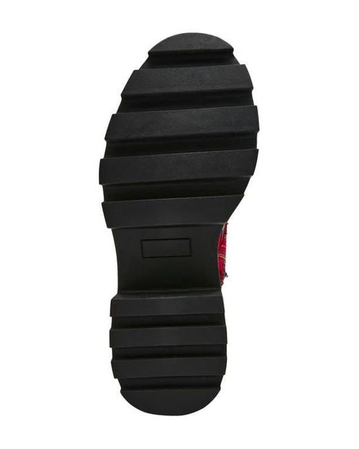 Betsey Johnson Red Jonnie Lug Sole Boot