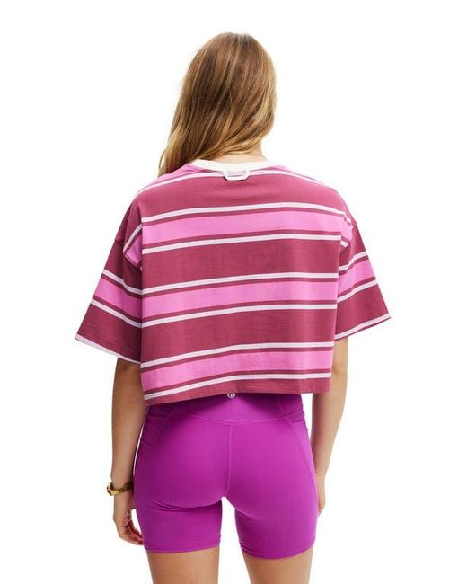 Cotton On Red Active Cropped Graphic Tee