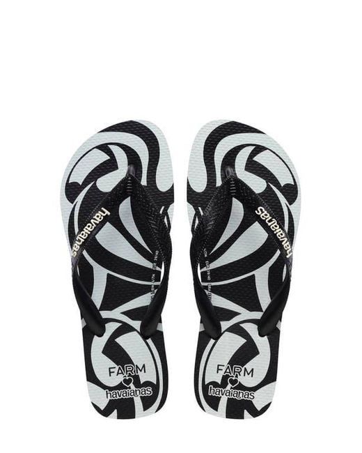 Havaianas White X Farm Rio Tucanada Flip Flop