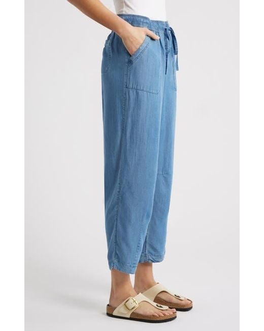 Caslon Blue Ankle Drawstring Utility Pants