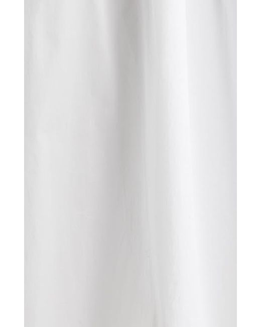 Open Edit White Bubble Midi Skirt