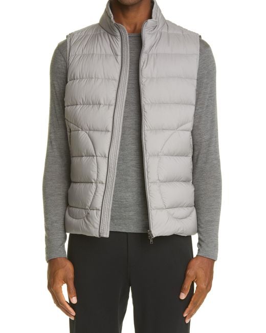 Light grey shop puffer vest