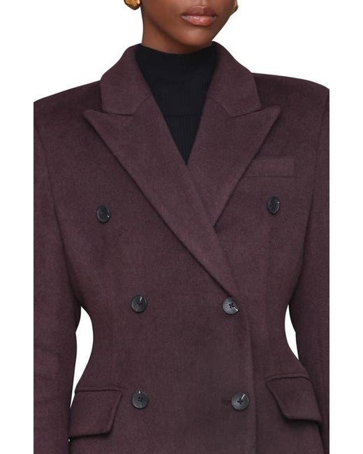 Avec Les Filles Purple Hourglass Blazer Coat