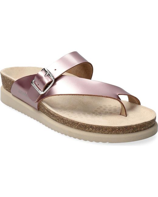 Mephisto Pink Helen Toe Loop Sandal