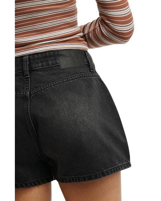 Cotton On Black Mini Denim Skort