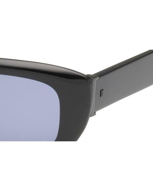 Abercrombie & Fitch Blue 52Mm Rectangular Sunglasses