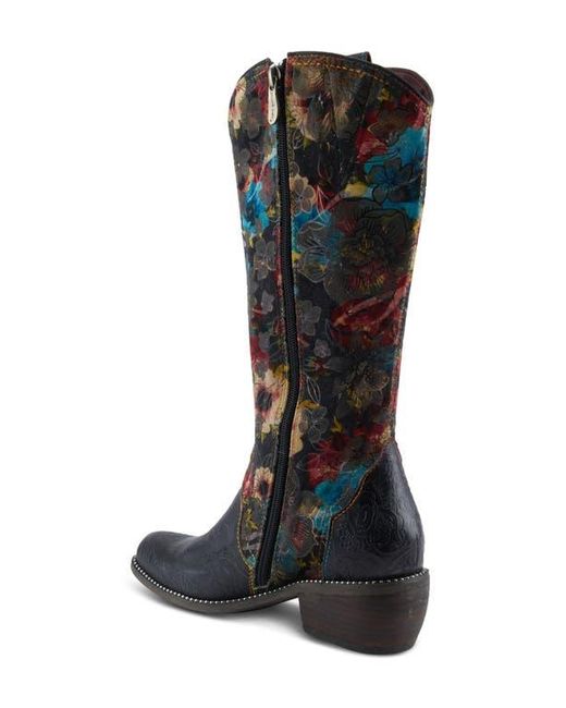 Spring Step Blue Rodeoqueen Knee High Western Boot