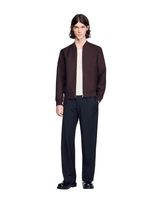 Sandro Purple Zip-Up Jacket for men