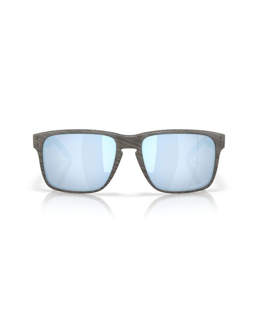 Oakley Blue Prizm Deep H2O 61Mm Rectangular Sunglasses for men