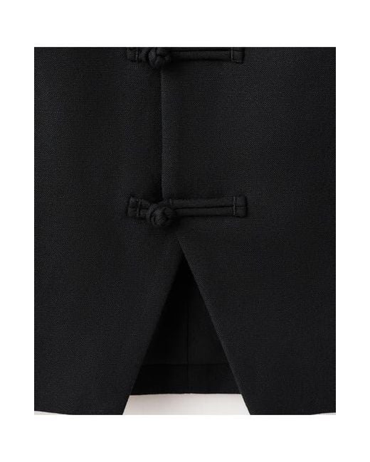 Mango Black Toggle Closure Vest