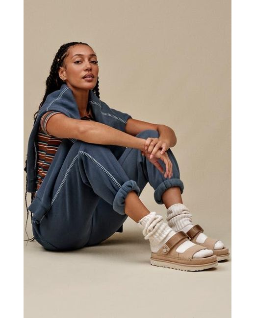 Ugg Natural Goldenstar Glide Platform Sandal
