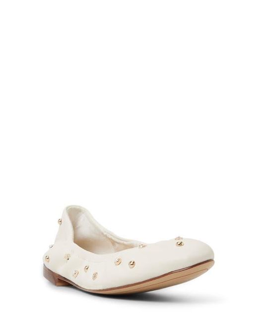 Ted Baker White Lottie Studded Ballet Flat