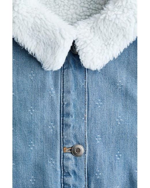 H&M Blue Collared Denim Jacket