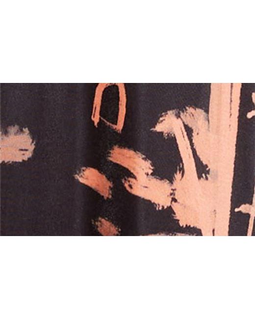 Johanna Ortiz Multicolor Nuestra Tierra Landscape Print Cutout Shiny Jersey Dress