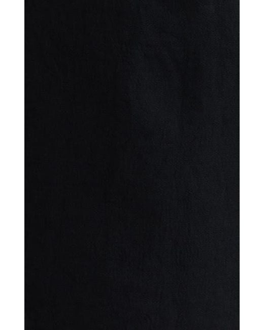 Open Edit Black Pleated Bermuda Shorts