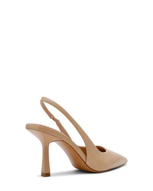 Anne Klein Natural Itzy Pointed Toe Slingback Pump