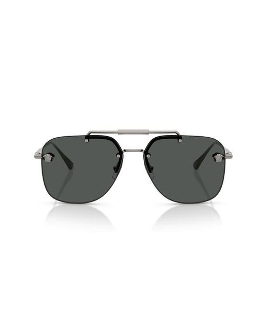 Versace Black 60Mm Square Sunglasses