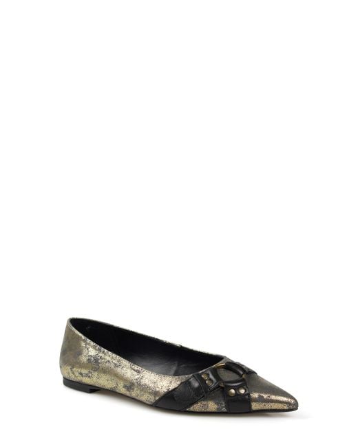 Zigi Black Hilo Pointed Toe Flat