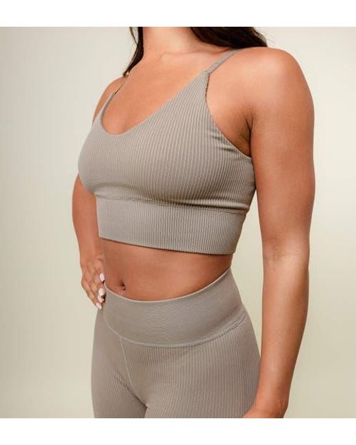 while on earth™ Gray Aura Bra