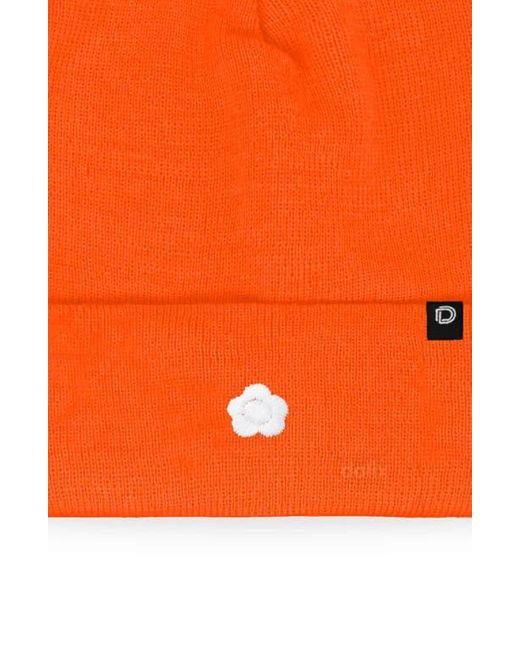 Alix Orange Lil Flower Beanie Cap