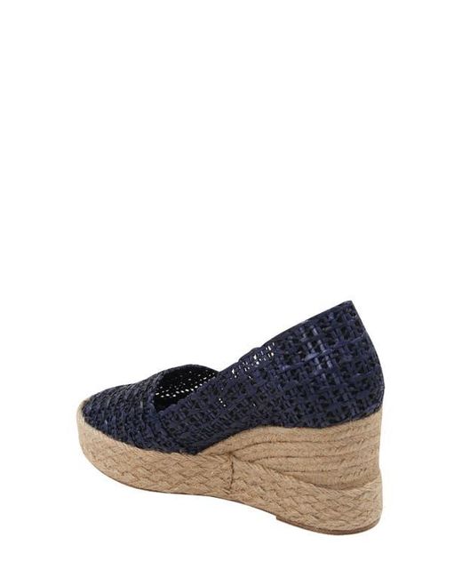 Andre Assous Blue Patti Espadrille Wedge
