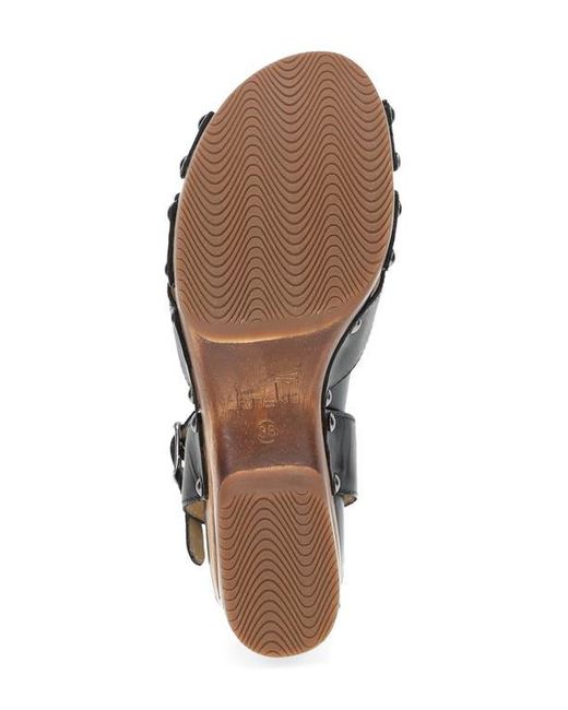 Dansko White Alanna Ankle Strap Platform Wedge Sandal
