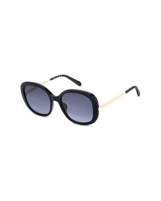 Fossil Blue 56M Gradient Oval Sunglasses