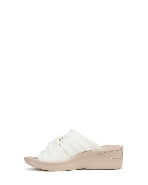 Bzees White Serenade Slide Sandal