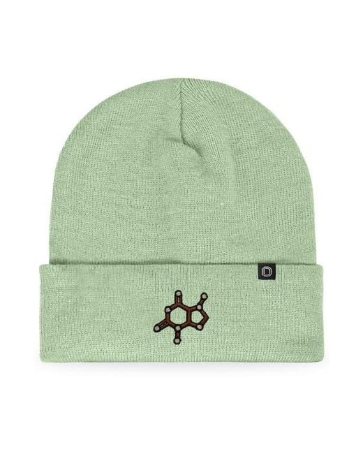 Alix Green Molecule Beanie for men