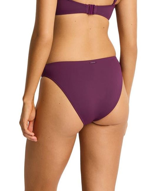Sea Level Purple Essentials Edit Mid Bikini Bottoms