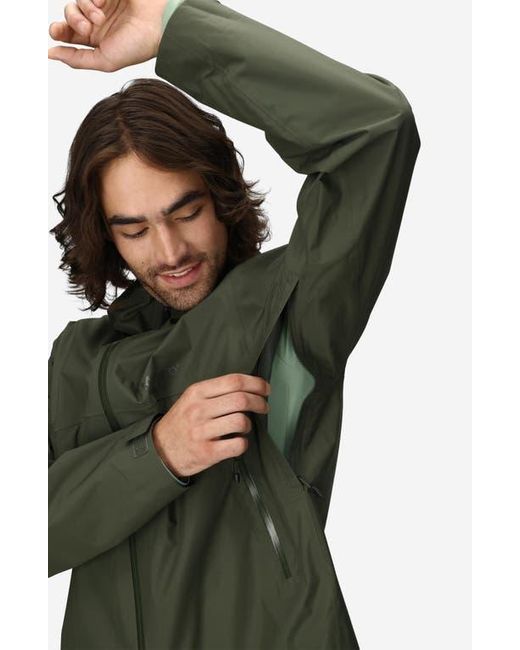 Marmot Green Minimalist Pertex Waterproof Hooded Jacket for men