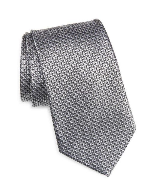 Nordstrom Gray Solid Silk Tie for men
