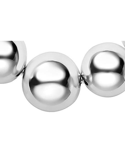 Lagos Metallic Caviar Bubbly Graduated Bead Collar Necklace