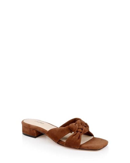 L'Agence Brown Lea Slide Sandal