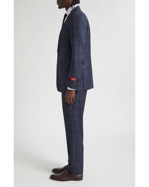 Isaia Blue Delain Wool Suit for men