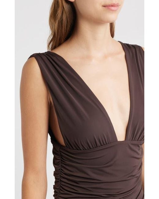 Mango Brown Myri Sleeveless Maxi Dress