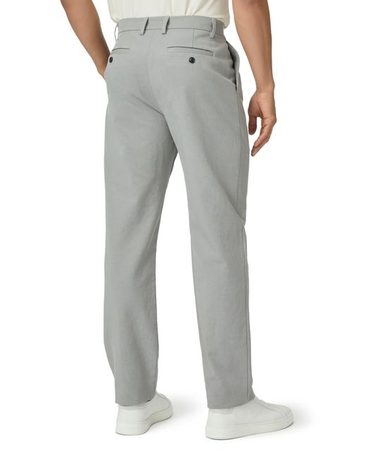 PAIGE Gray Shultz Cotton Blend Twill Trousers for men