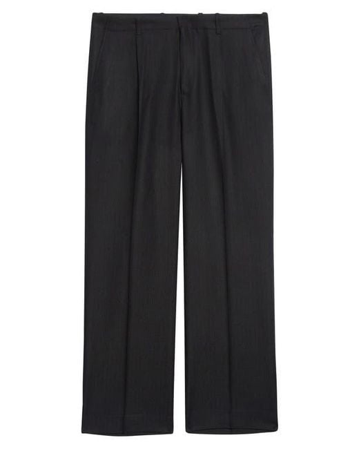Our Legacy Blue Borrowed Stripe Wide Leg Chinos for men