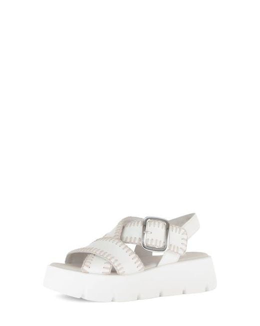 Gabor Metallic Platform Wedge Sandal